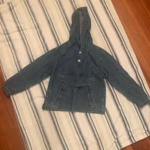Girls Gap denim size small Jean over the head jacket